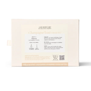 Teaspressa Bridesmaid Proposal Champagne Kit back view on white background | Build A Luxury Custom Bridesmaid Gift Box with Luxe & Bloom