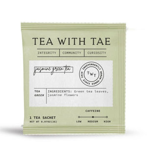 Tea with Tae Jasmin Green Tea Sachet | Build A Luxury Custom Gift Box with Luxe & Bloom