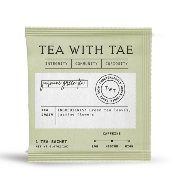 Tea with Tae Jasmin Green Tea Sachet | Build A Luxury Custom Gift Box with Luxe & Bloom