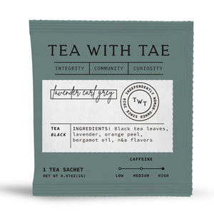 Tea with Tae Lavender Earl Grey Tea Sachet | Build A Luxury Custom Gift Box with Luxe & Bloom