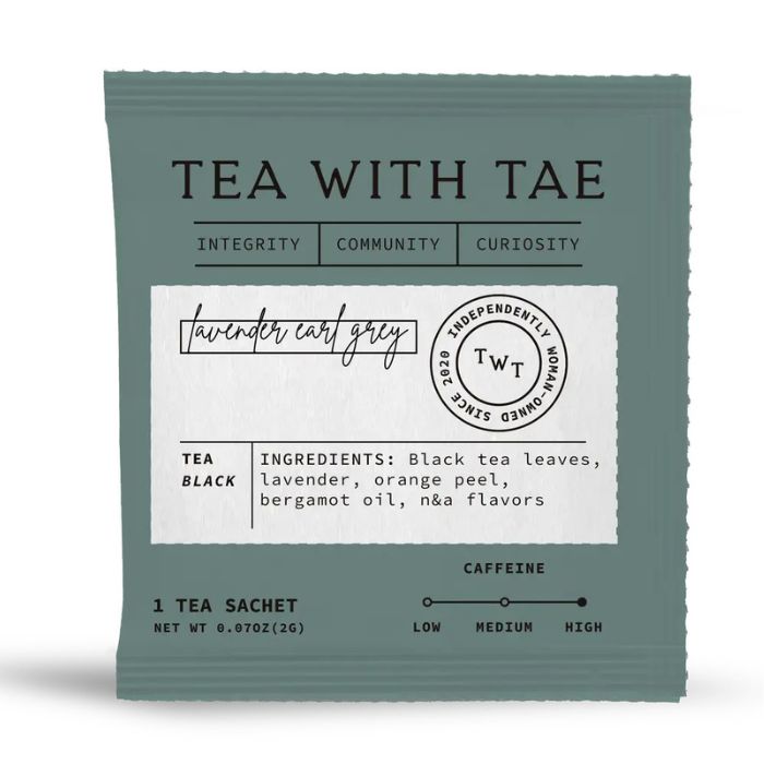Tea with Tae Lavender Earl Grey Tea Sachet | Build A Luxury Custom Gift Box with Luxe & Bloom