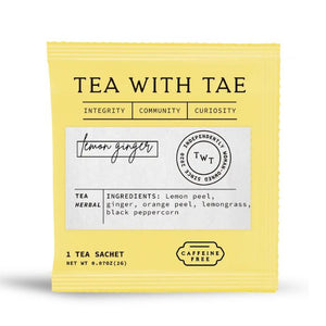 Tea with Tae Lemon Ginger Tea Sachet | Build A Luxury Custom Gift Box with Luxe & Bloom