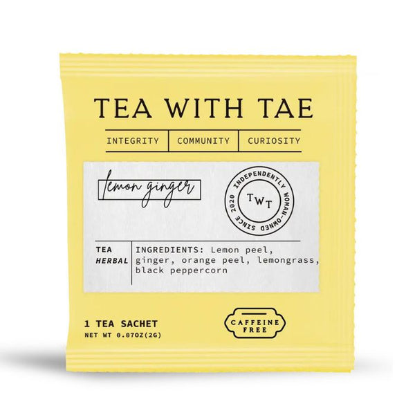 Tea with Tae Lemon Ginger Tea Sachet | Build A Luxury Custom Gift Box with Luxe & Bloom