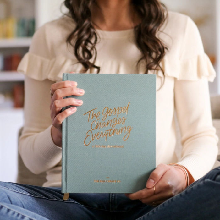 The Daily Grace Co. The Gospel Changes Everything 365 Day Devotional | Build A Luxury Custom Gift Box for Women with Luxe & Bloom