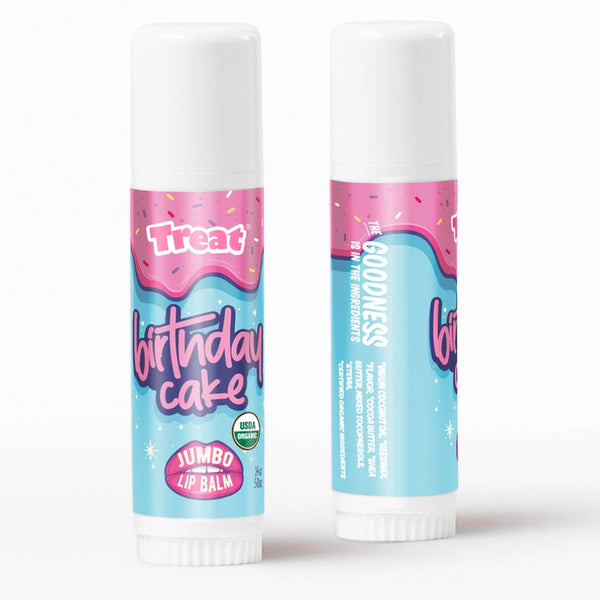 Treat Beauty Birthday Cake Jumbo Lip Balm | Build A Luxury Custom Gift Box for Women with Luxe & Bloom