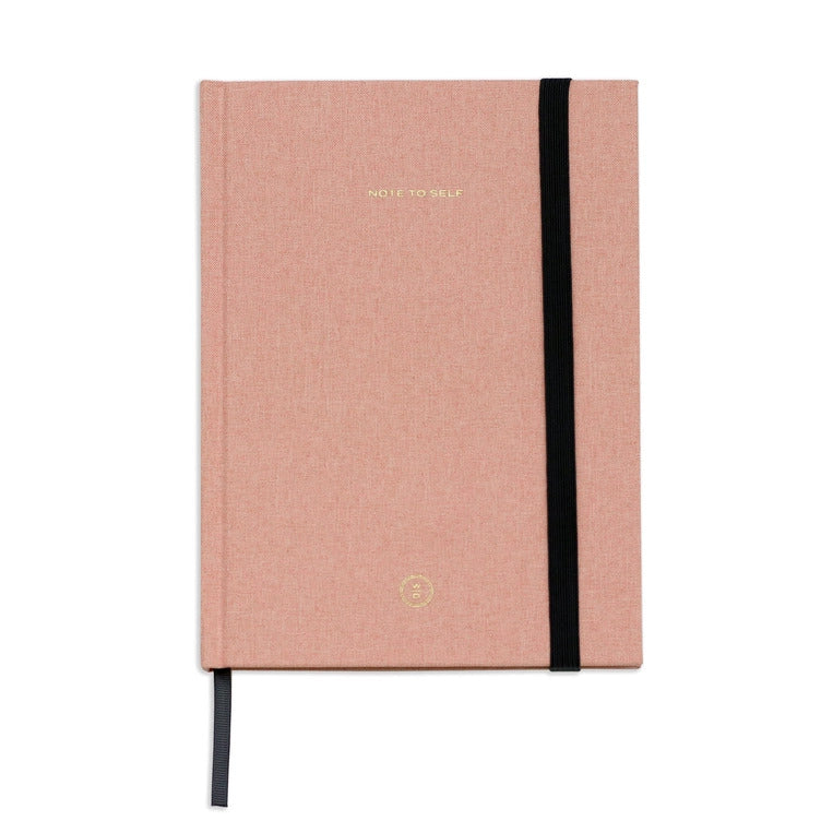 Wit & Delight Pink Linen Note To Self Journal | Build A Luxury Custom Gift Box for Women with Luxe & Bloom