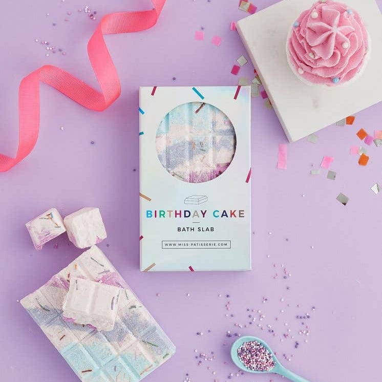 Miss Patisserie Birthday Cake Bath Slab - Luxe & Bloom Build A Custom Gift Box