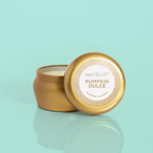Capri Blue Pumpkin Dulce Mini Tin Candle | Build A Luxury Christmas Gift Box for Women with Luxe & Bloom