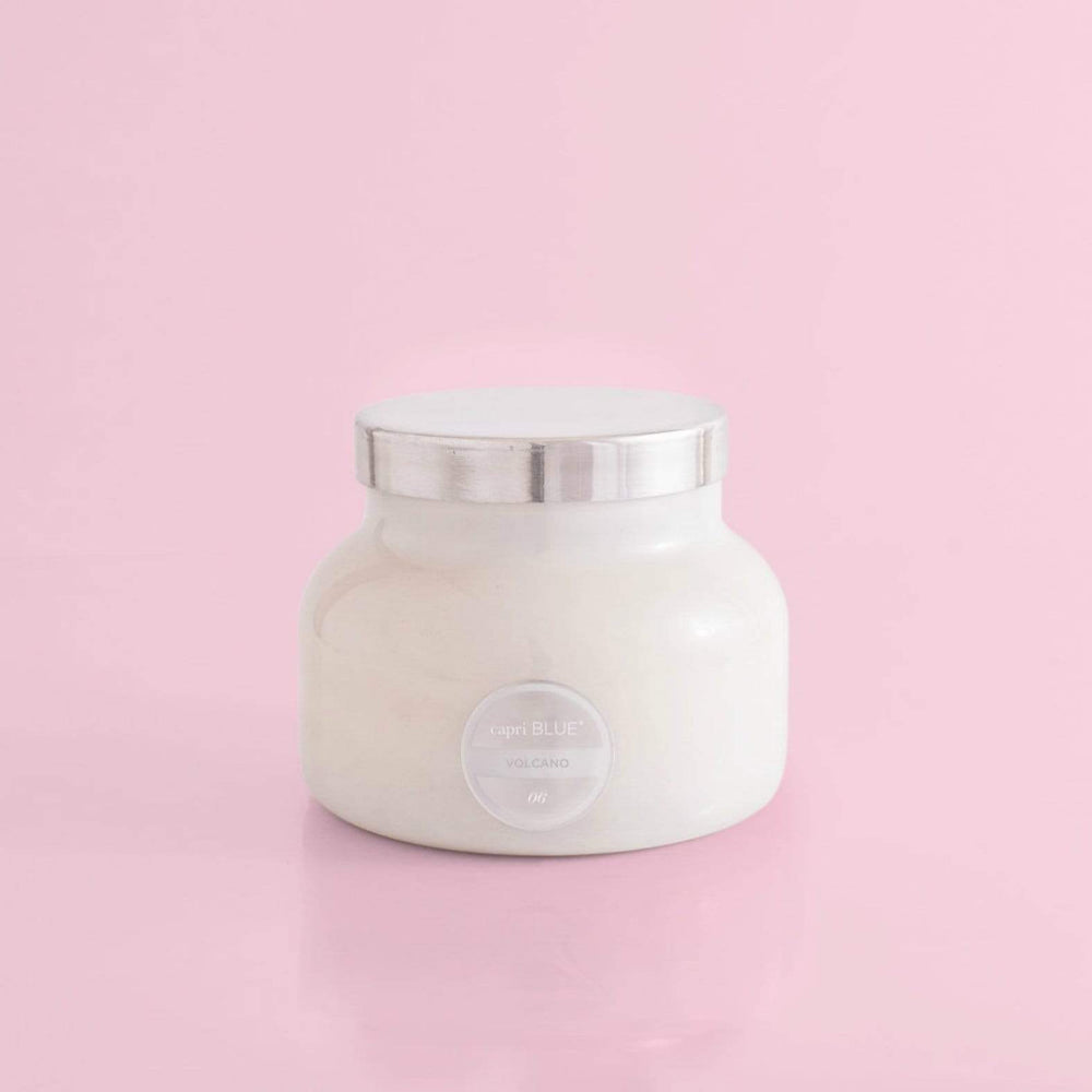 Capri Blue Volcano Petite White Signature Jar