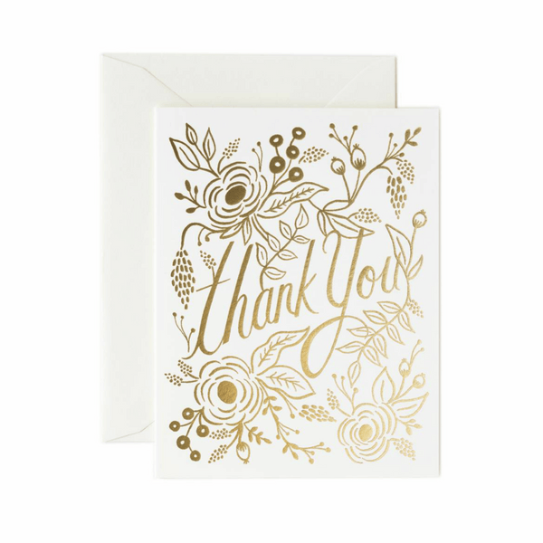 Rifle Paper Co. Marion Thank You Card - Luxe & Bloom Luxury Curated Gift Boxes