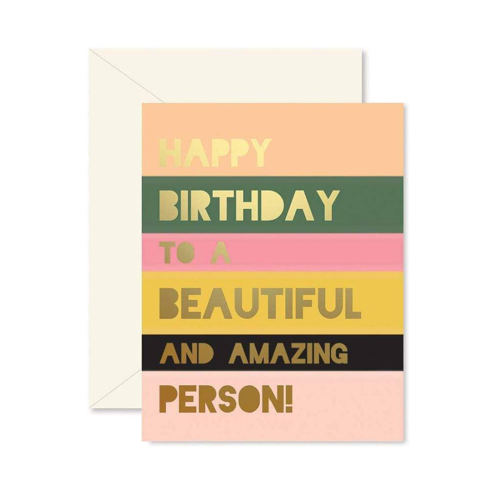 Luxe & Bloom - Ginger P. Designs Beautiful Person Birthday Card