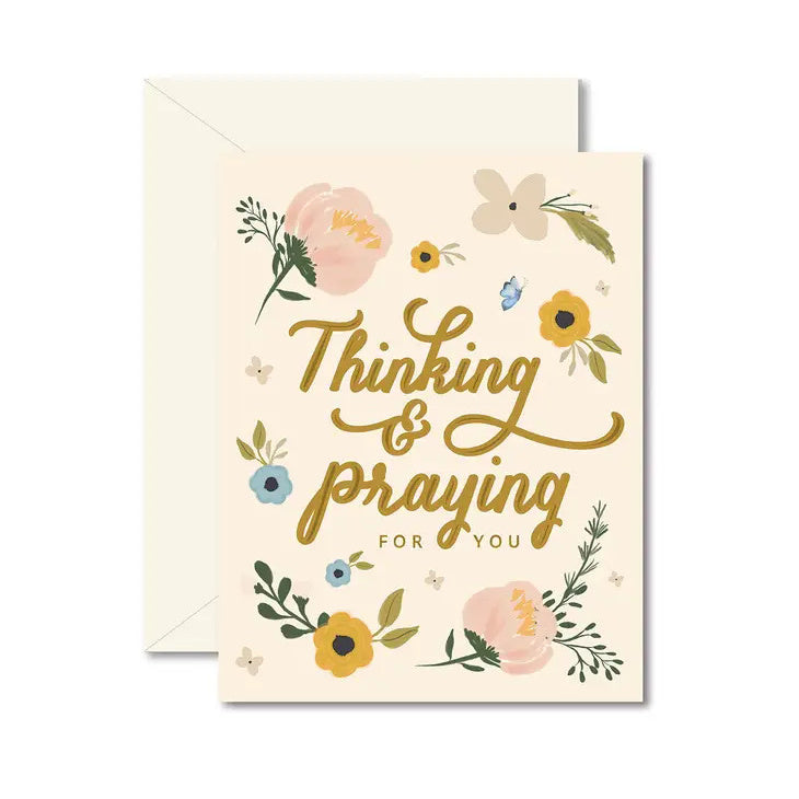 Ginger P. Designs Thinking & Praying For You Card - Luxe & Bloom Build A Custom Luxury Gift Box