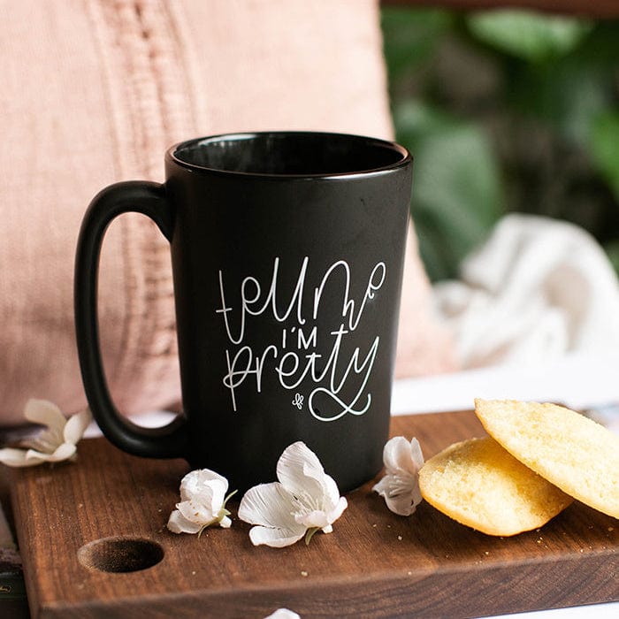 Chalkfuloflove Give Me Coffee Tell Me I'm Pretty Mug - Luxe & Bloom Create Your Own Custom Gift Box