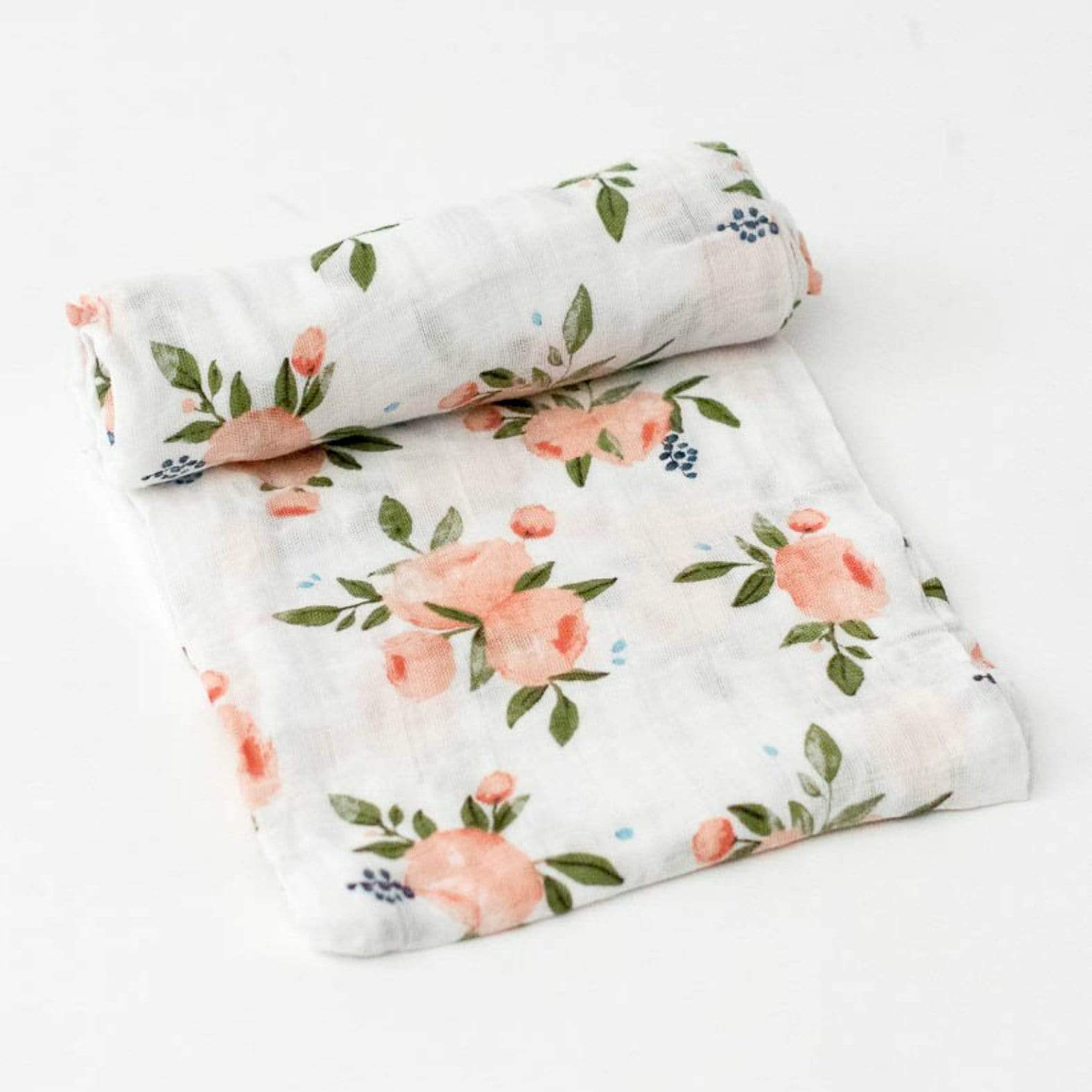 Luxe & Bloom - Little Unicorn Watercolor Rose Cotton Swaddle
