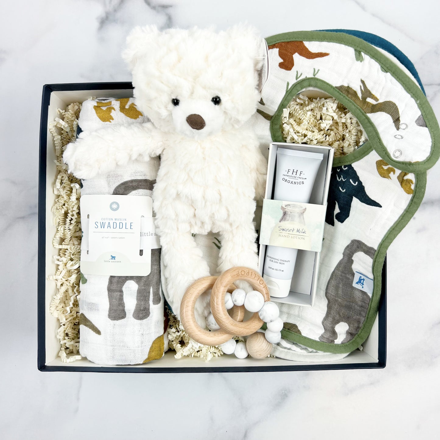 New Baby Boy Gift Box - Luxe & Bloom Luxury Curated Gift Boxes