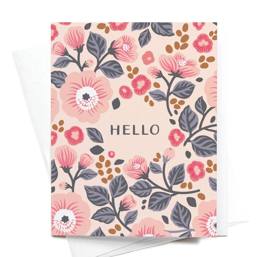 Onderkast Floral Hello Card - Luxe & Bloom 