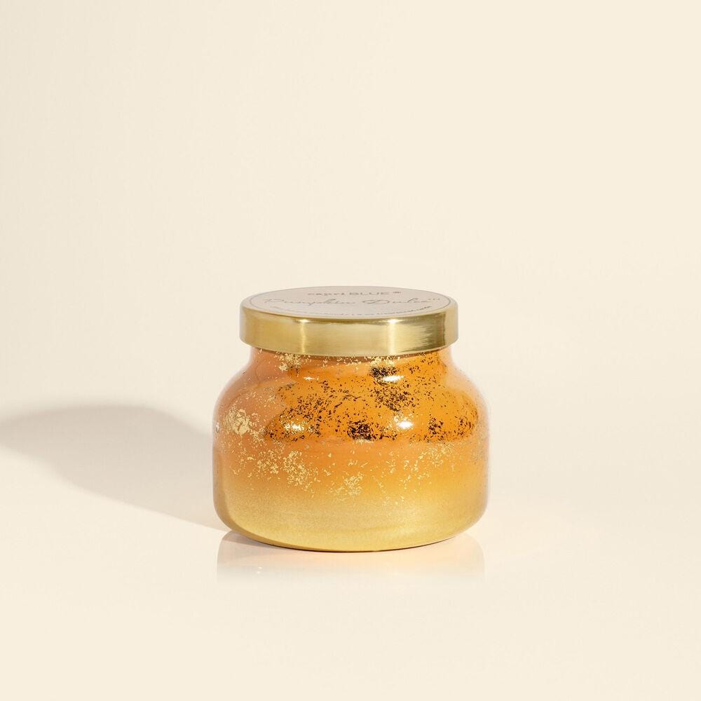 Capri Blue Candles Pumpkin Dulce Glimmer Petite Jar - Luxe & Bloom