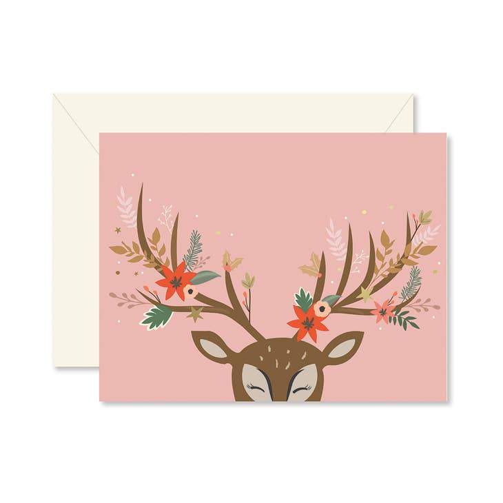 
                  
                    Ginger P. Designs Floral Reindeer Card - Luxe & Bloom Gift Boxes
                  
                