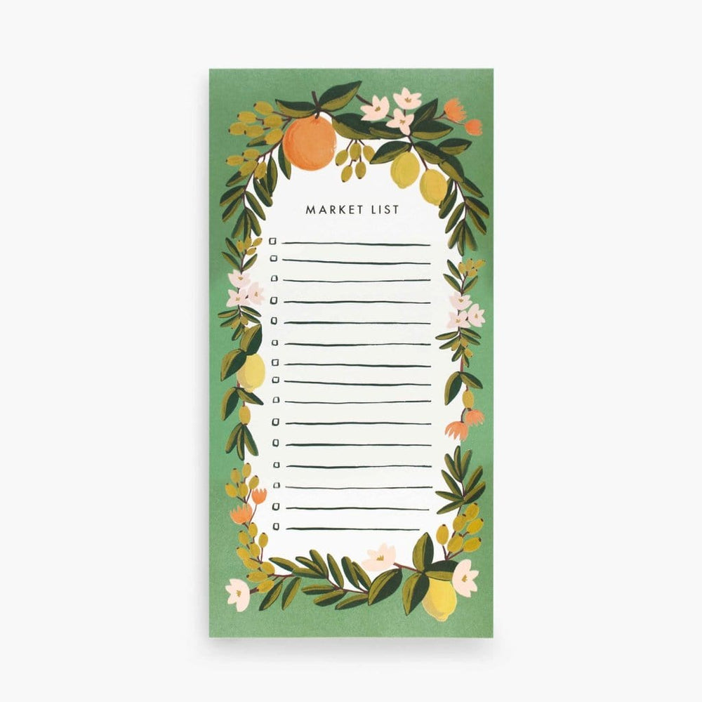 Rifle Paper Co. Citrus Floral Market List Notepad - Luxe & Bloom Create Your Own Gift Box