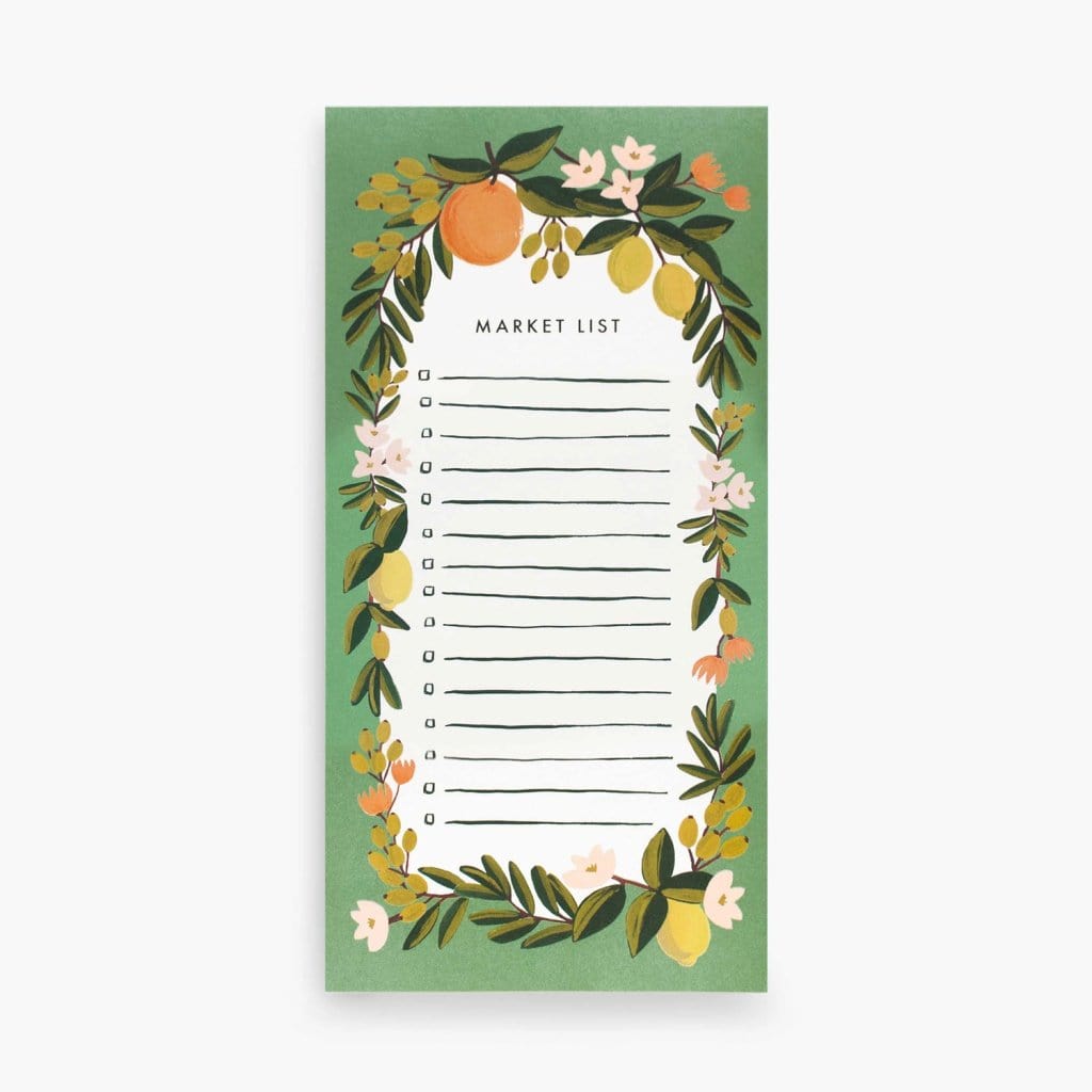 Rifle Paper Co. Citrus Floral Market List Notepad - Luxe & Bloom Create Your Own Gift Box