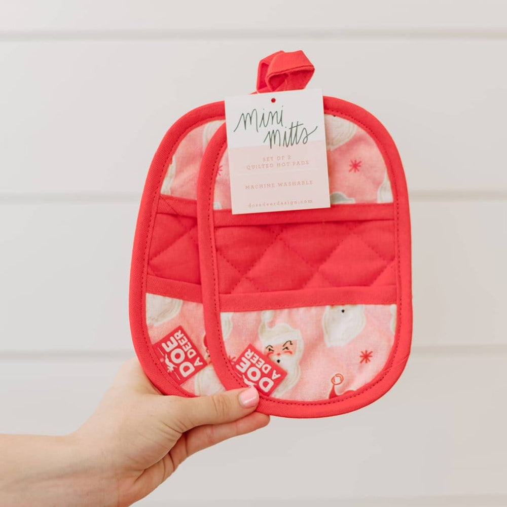 Doe A Deer Santa Mini Oven Mitts - Luxe & Bloom Create Your Own Gift Box