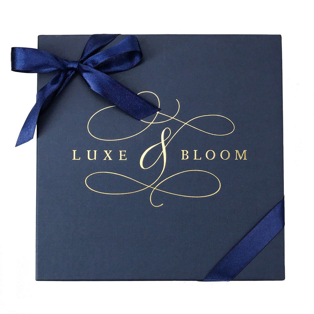 Signature Navy Gift Box from Luxe & Bloom Luxury Curated Gift Boxes