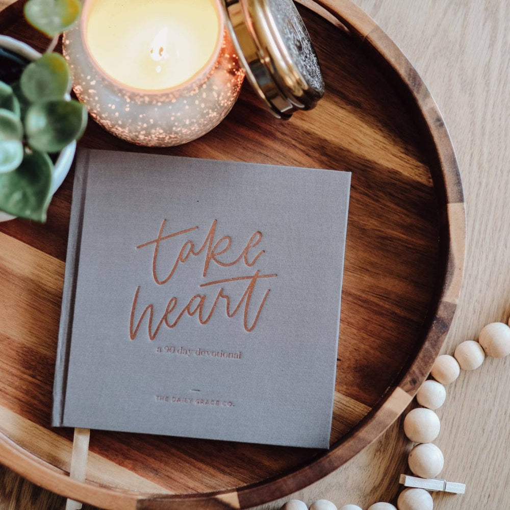 The Daily Grace Co. Take Heart 90 Day Devotional - Luxe & Bloom Create A Custom Gift Box