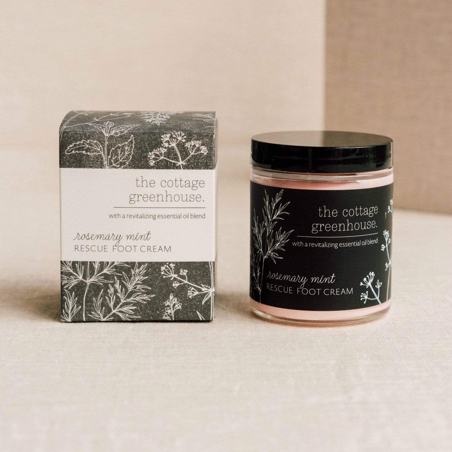 Luxe & Bloom - The Cottage Greenhouse Rosemary Mint Rescue Foot Cream